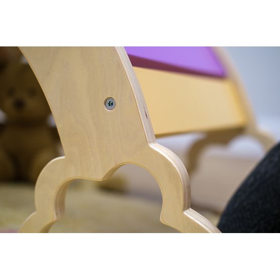 Drevená montessori hojdačka - dúhová