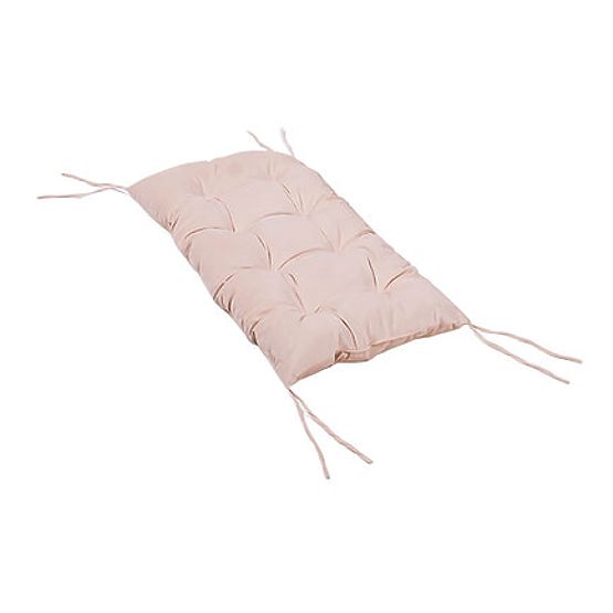 Drevená montessori hojdačka s béžovým vankúšom - 100 cm