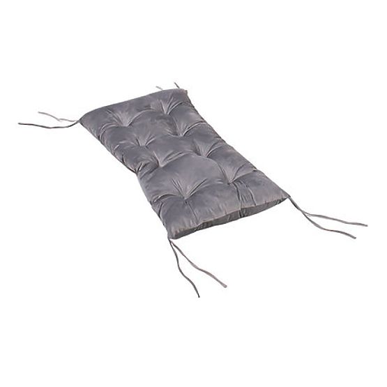 Drevená montessori hojdačka so sivým vankúšom - 85 cm
