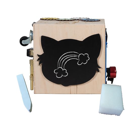 Drevená Montessori kocka - prírodná