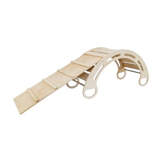 Drevená Montessori šmykľavka Lila - prírodná