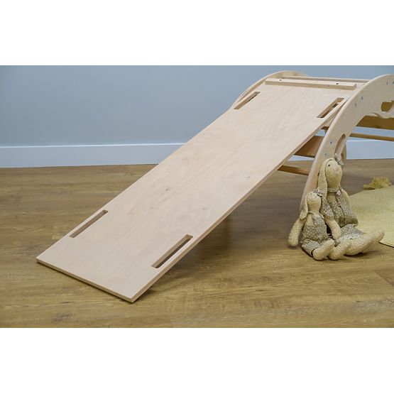 Drevená montessori šmykľavka - prírodná