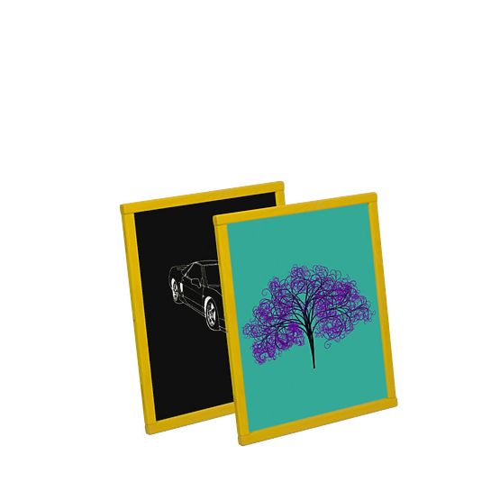 Drevená otočná tabuľa s bezpečnostným sklom