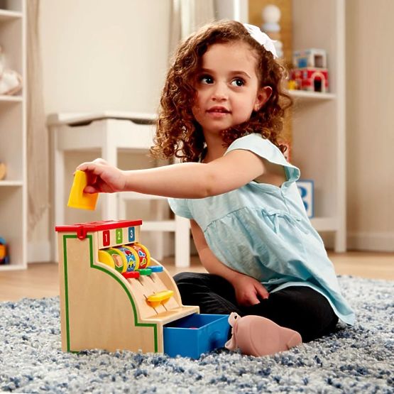 Drevená pokladnica 123 Melissa & Doug