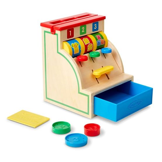Drevená pokladnica 123 Melissa & Doug