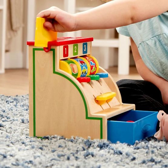 Drevená pokladnica 123 Melissa & Doug