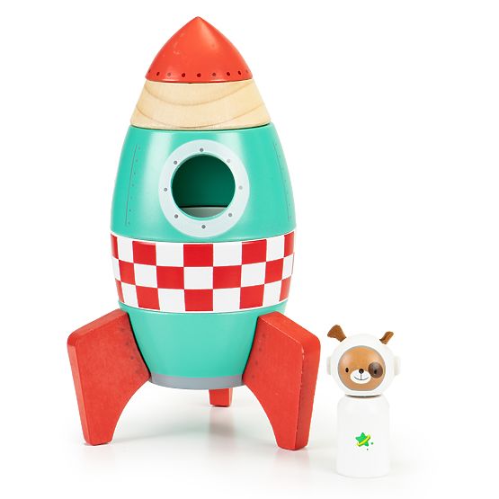 Drevená skladacia raketa EcoToys