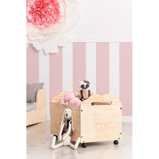 Drevená truhla na hračky MRÁČIK