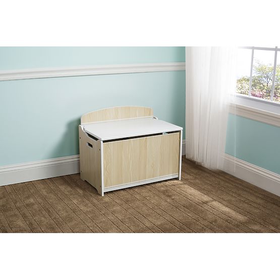 Drevená truhla na hračky - natural