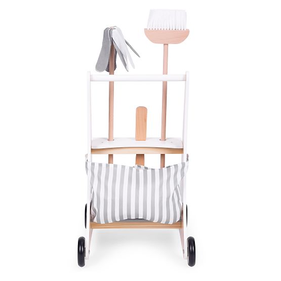 Drevená upratovacia sada vozík ECOTOYS