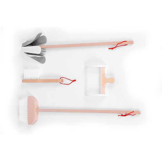 Drevená upratovacia sada vozík ECOTOYS