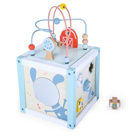 Drevená vzdelávacia kocka sorter +kocky ECOTOYS