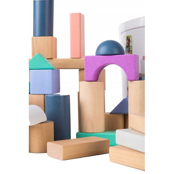 Drevené kocky v boxe - 100ks