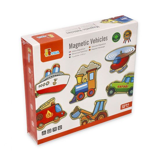 Drevené magnety pre deti - Vozidlá