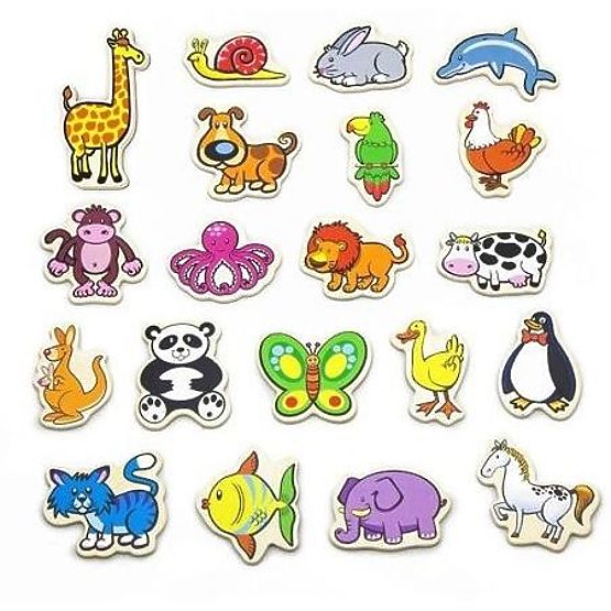 Drevené magnety zvieratá