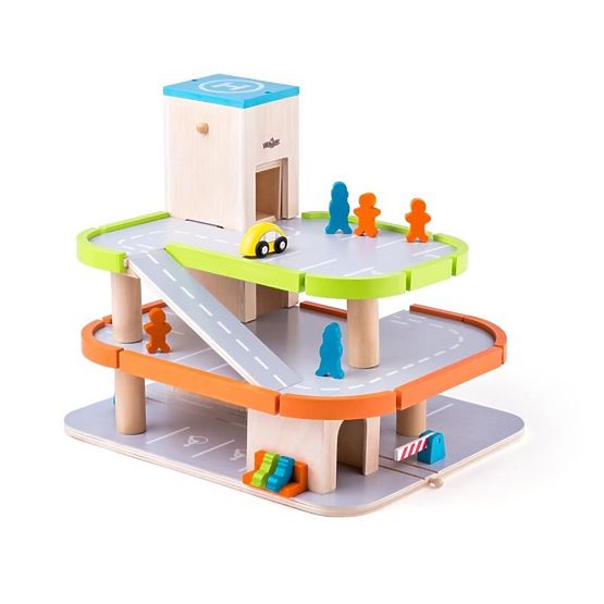 Drevené parkovisko s výťahom