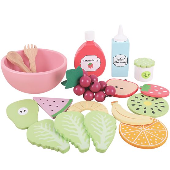 Drevené potraviny - krájanie - Fresh fruit salad