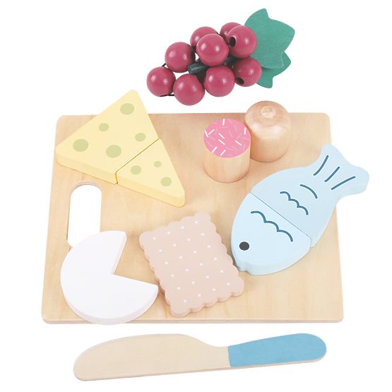 Drevené potraviny - krájanie - Snack combination