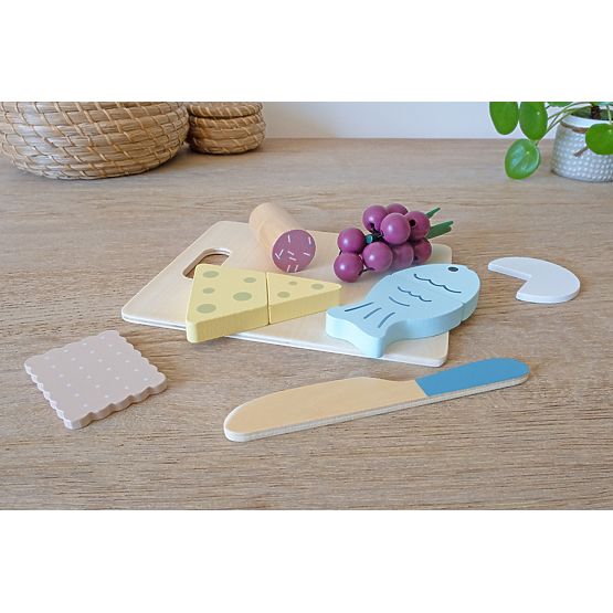 Drevené potraviny - krájanie - Snack combination