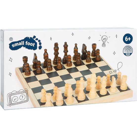 Drevené šachy logická hra pre deti