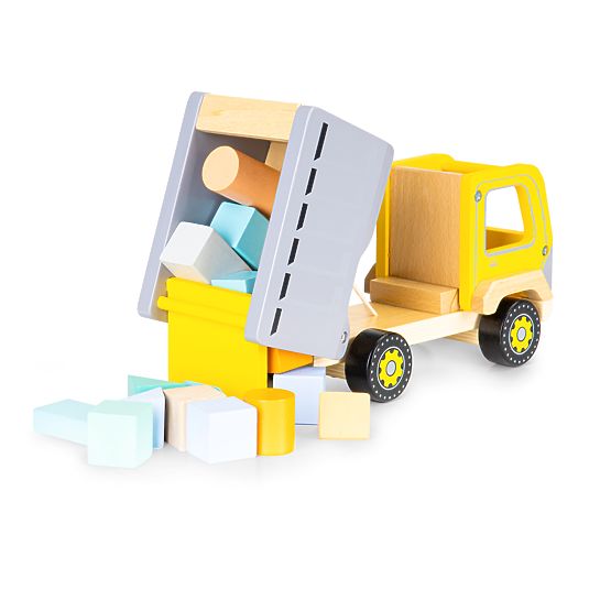Drevené smetiarske auto EcoToys