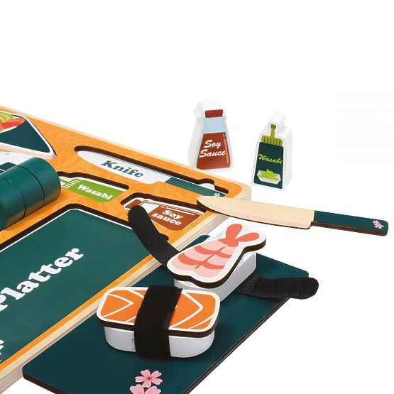 Drevené Sushi - 3D puzzle