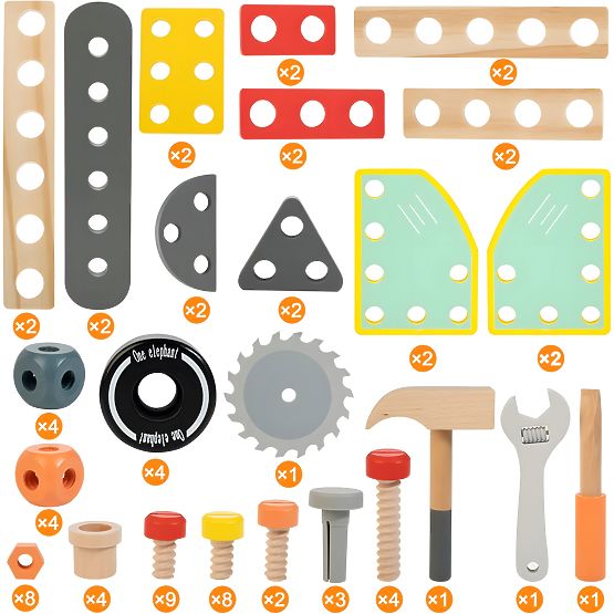 Drevený detský pracovný stôl ECOTOYS