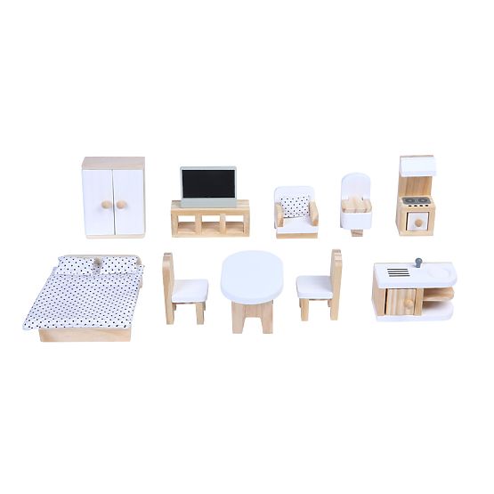 Drevený domček pre bábiky Emma