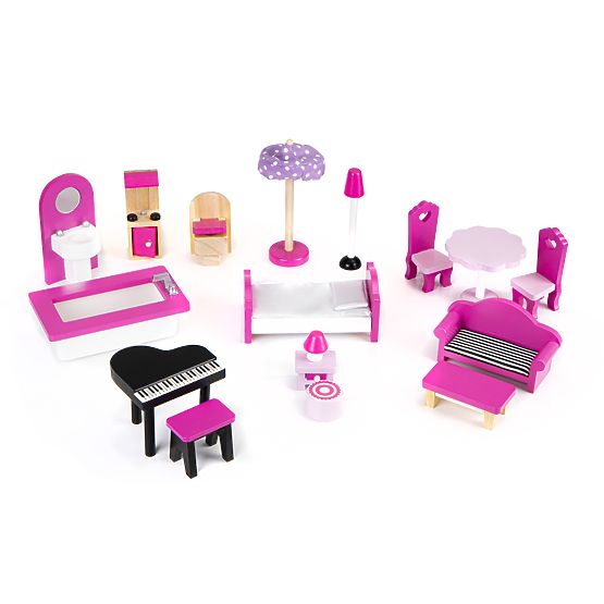 Drevený domček pre bábiky Mandy