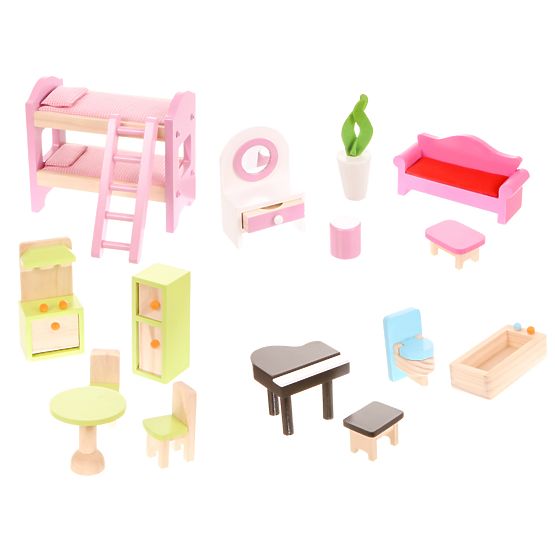 Drevený domček pre bábiky Rozprávková rezidencia