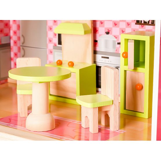 Drevený domček pre bábiky Rozprávková rezidencia