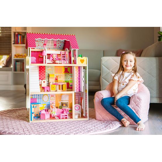 Drevený domček pre bábiky Ruby