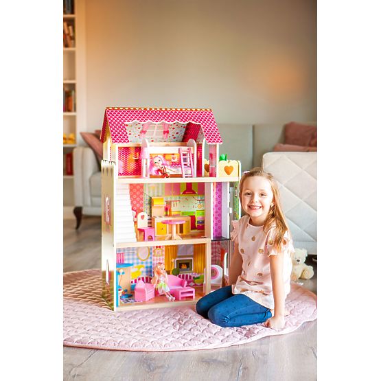 Drevený domček pre bábiky Ruby