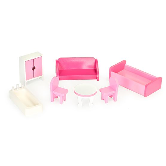 Drevený domček pre bábiky s výťahom Amanda