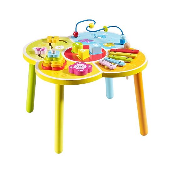 Drevený edukačný stolík Baby Mix Podľa obrázku