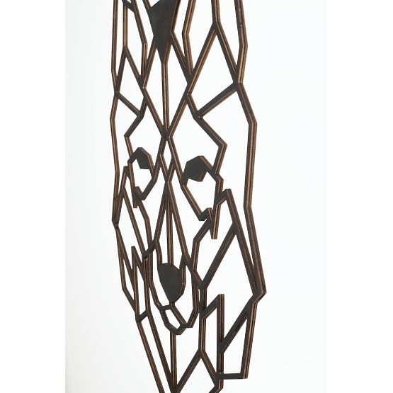 Drevený geometrický obraz - Vlk - rôzne farby