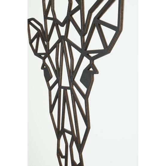 Drevený geometrický obraz - Žirafa - rôzne farby