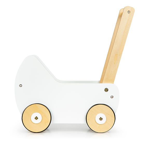 Drevený kočík pre bábiky chodítko ECOTOYS