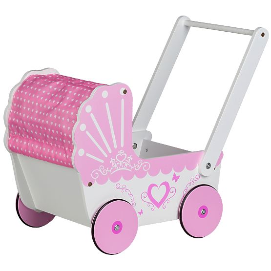 Drevený kočík pre bábiky Sweetheart
