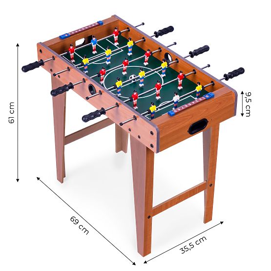 Drevený stolný futbal 69x35,5 cm hra stolný futbal ECOTOYS