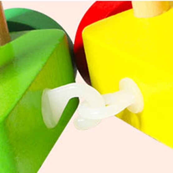 Drevený vlak veľké vzdelávacie kocky abeceda ECOTOYS