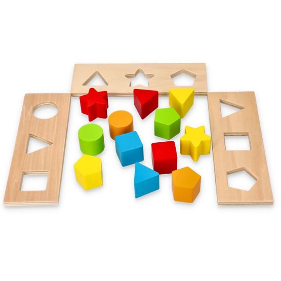 Drevený vozík a vkladačka 2v1