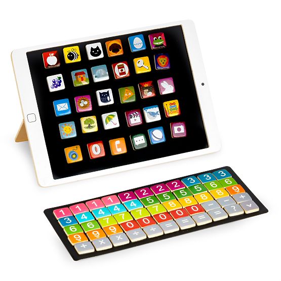 Drevený vzdelávací tablet magnetická tabuľa kriedová ECOTOYS