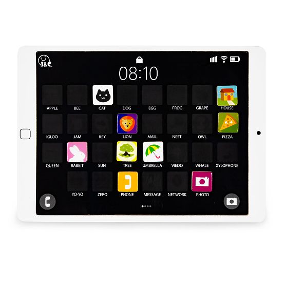 Drevený vzdelávací tablet magnetická tabuľa kriedová ECOTOYS