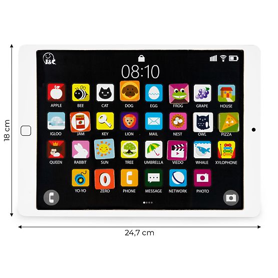 Drevený vzdelávací tablet magnetická tabuľa kriedová ECOTOYS