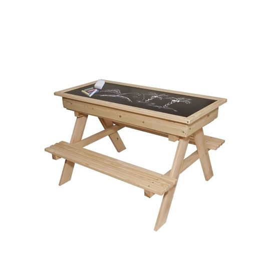 Drevený záhradný set