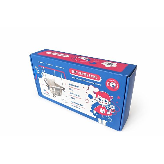 2Kids Toys Detská textilná hojdačka 100% bavlna béžová