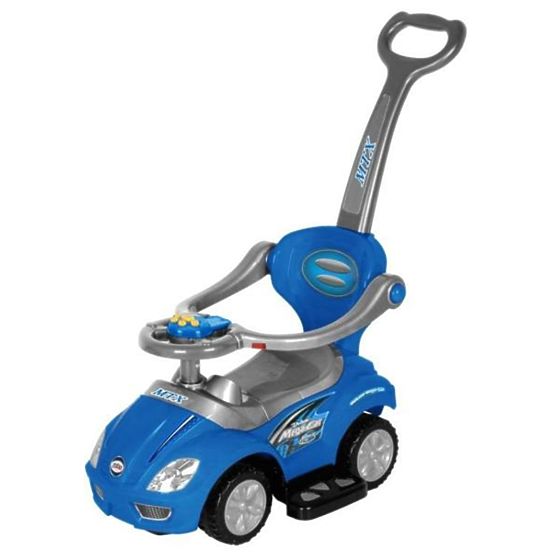 Dziecięcy jeździk z dźwiękiem 3w1 Baby Mix blue Modrá