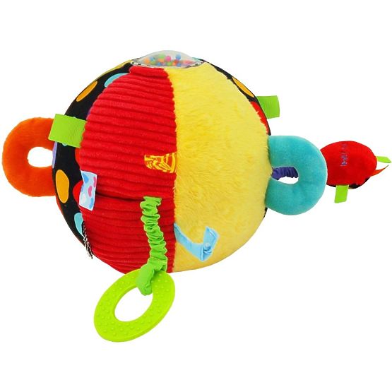 Edukačná plyšová hračka Baby Mix Loptička Ružová