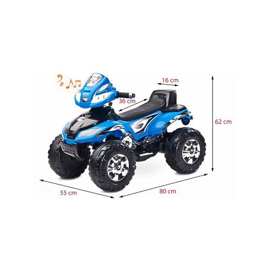 Elektrická štvorkolka Toyz Cuatro blue Modrá